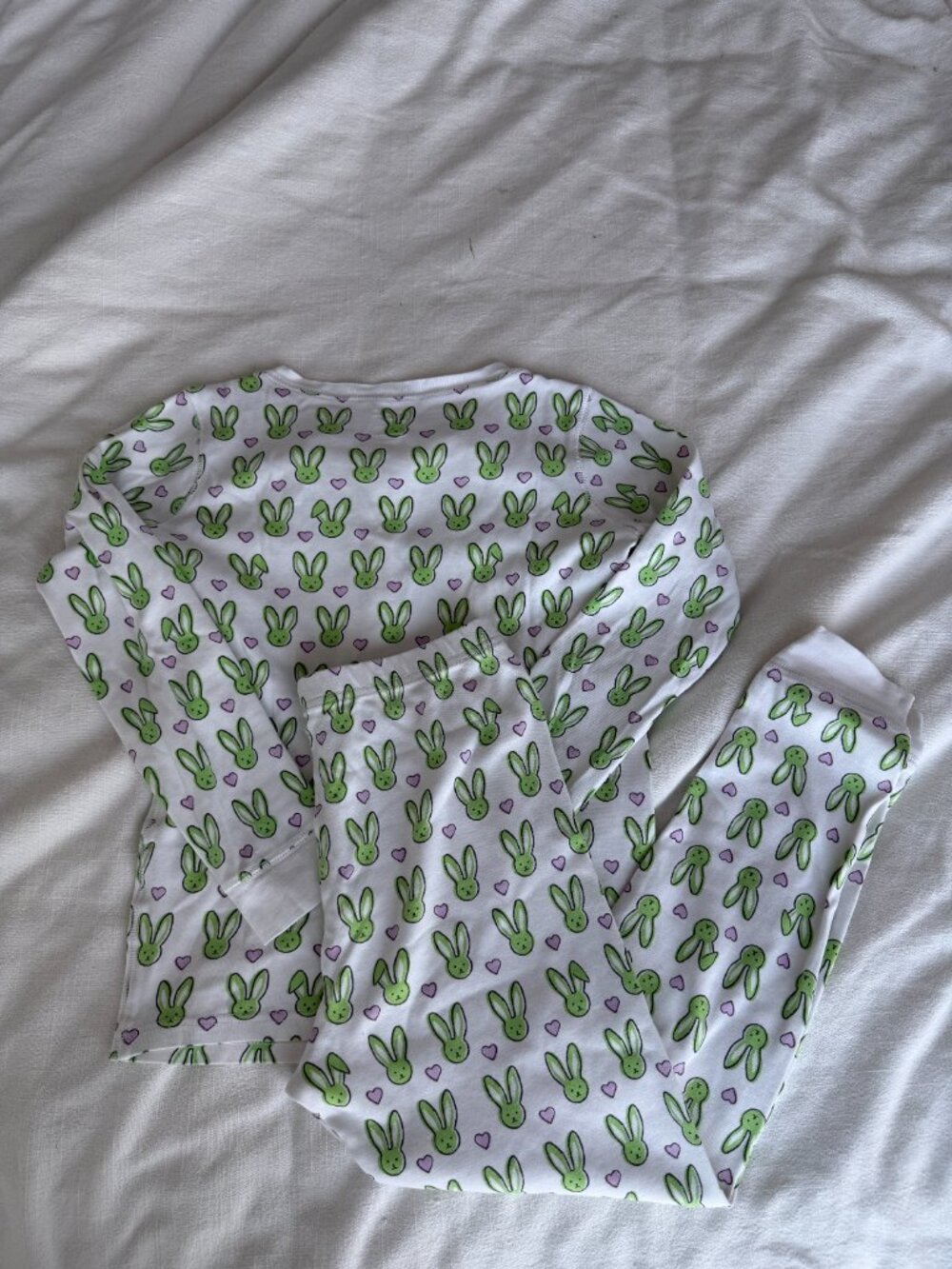 Girls Roller Rabbit Long Sleeve Rabbit Print Pajama Set - Picture 2 of 4
